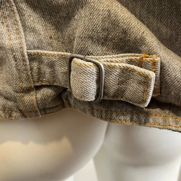 ARMANI JEANS BUCKLE DENIM FIELD JACKET - Picture 13 of 16